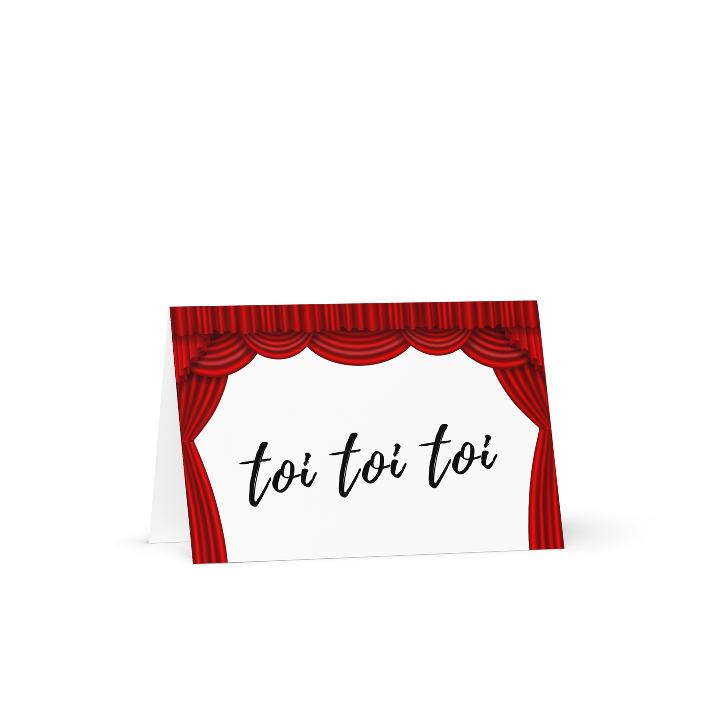 Toi Toi Toi Stage Greeting card