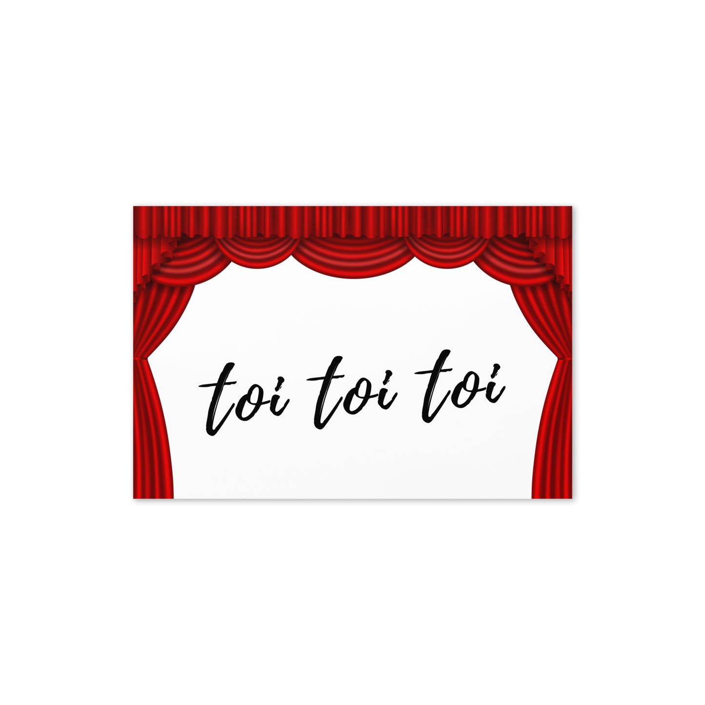 Toi Toi Toi Stage Greeting card