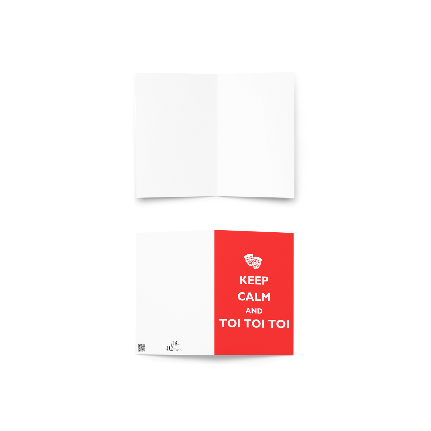 Keep Calm and Toi Toi Toi Greeting Card