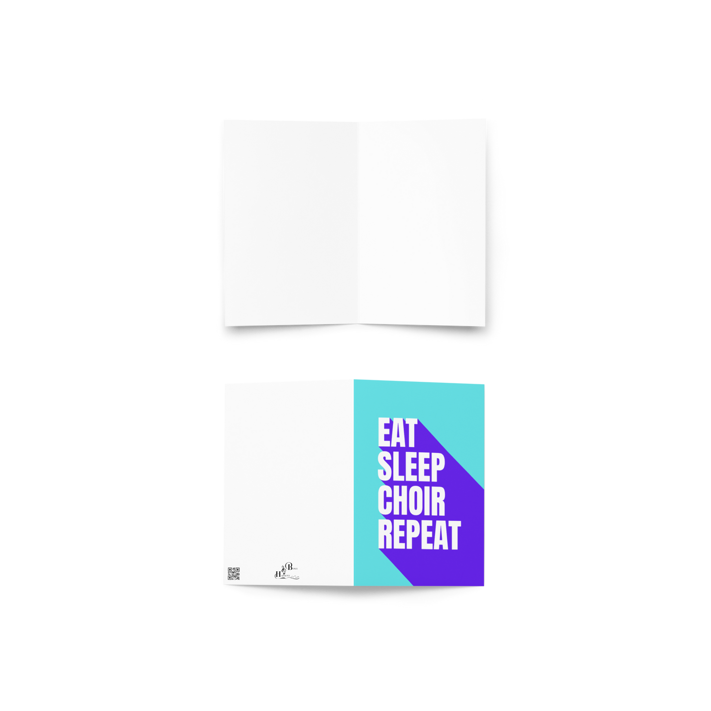 Eat Sleep Choir Repeat Greeting Card
