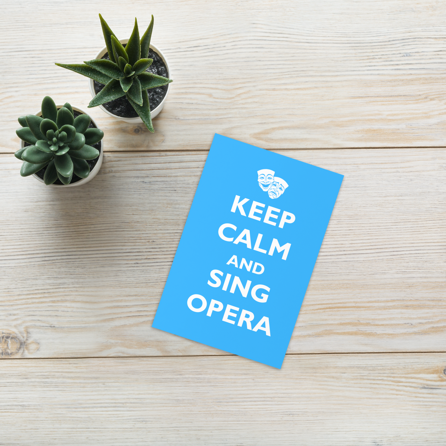 Keep Calm and Sing Opera Greeting Card