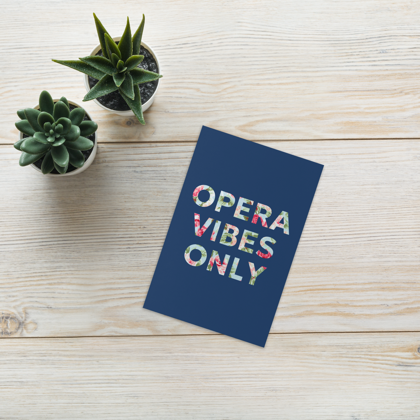 Opera Vibes Only Greeting Card