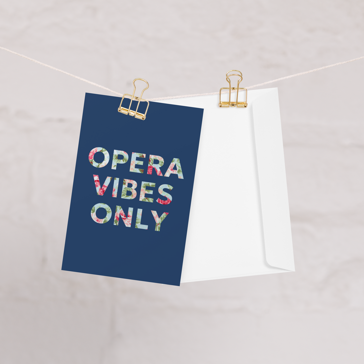 Opera Vibes Only Greeting Card