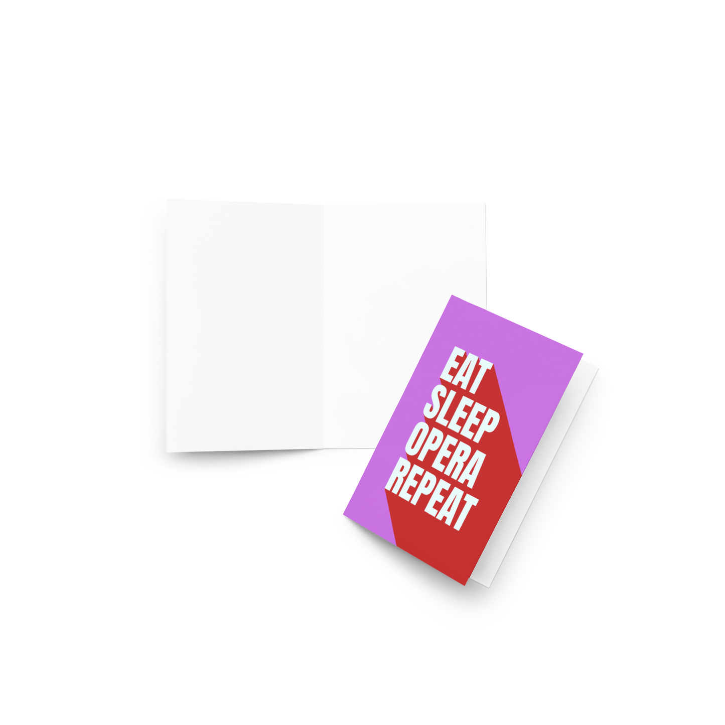 Eat Sleep Opera Repeat Greeting Card