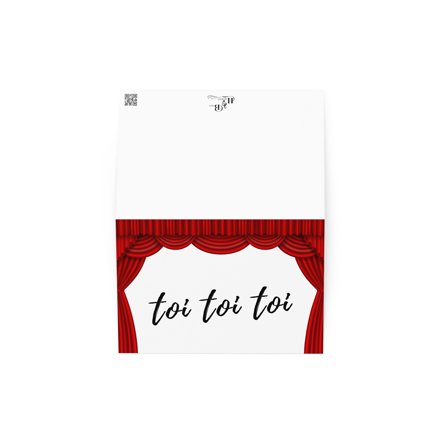Toi Toi Toi Stage Greeting card