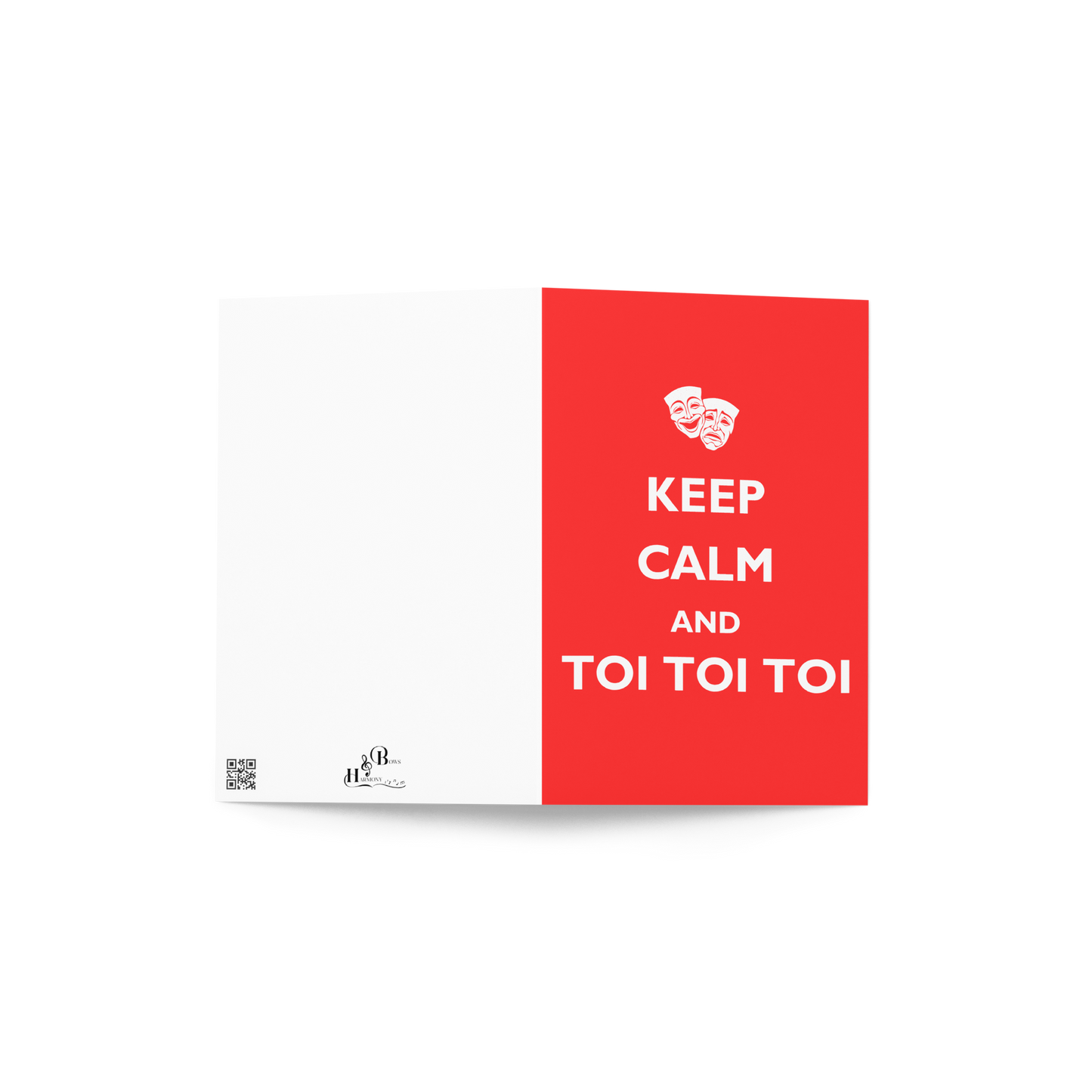 Keep Calm and Toi Toi Toi Greeting Card