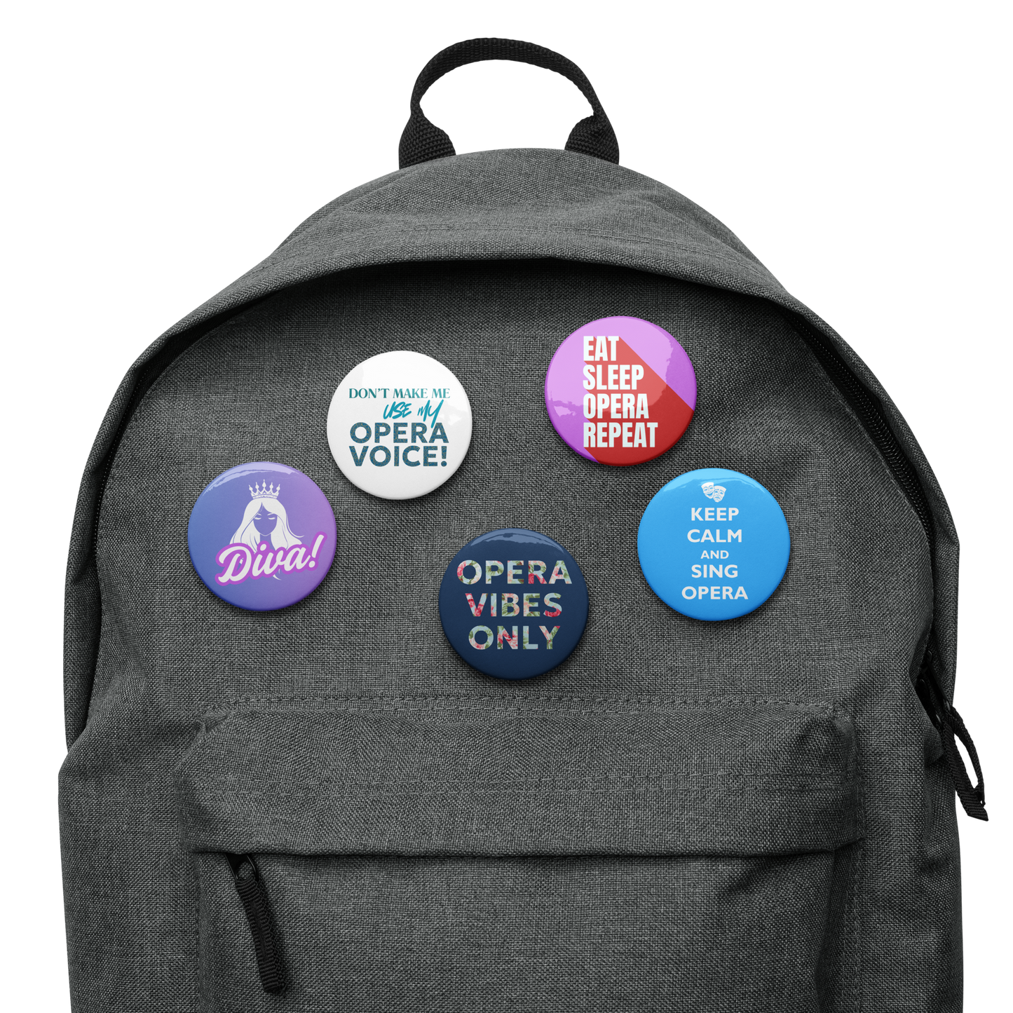 Set 5 Opera PIn Buttons