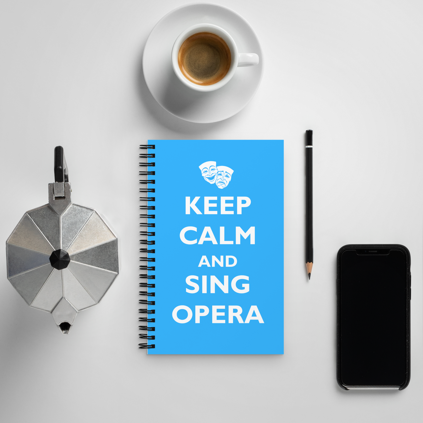 Keep Calm and Sing Opera Spiral Notebook