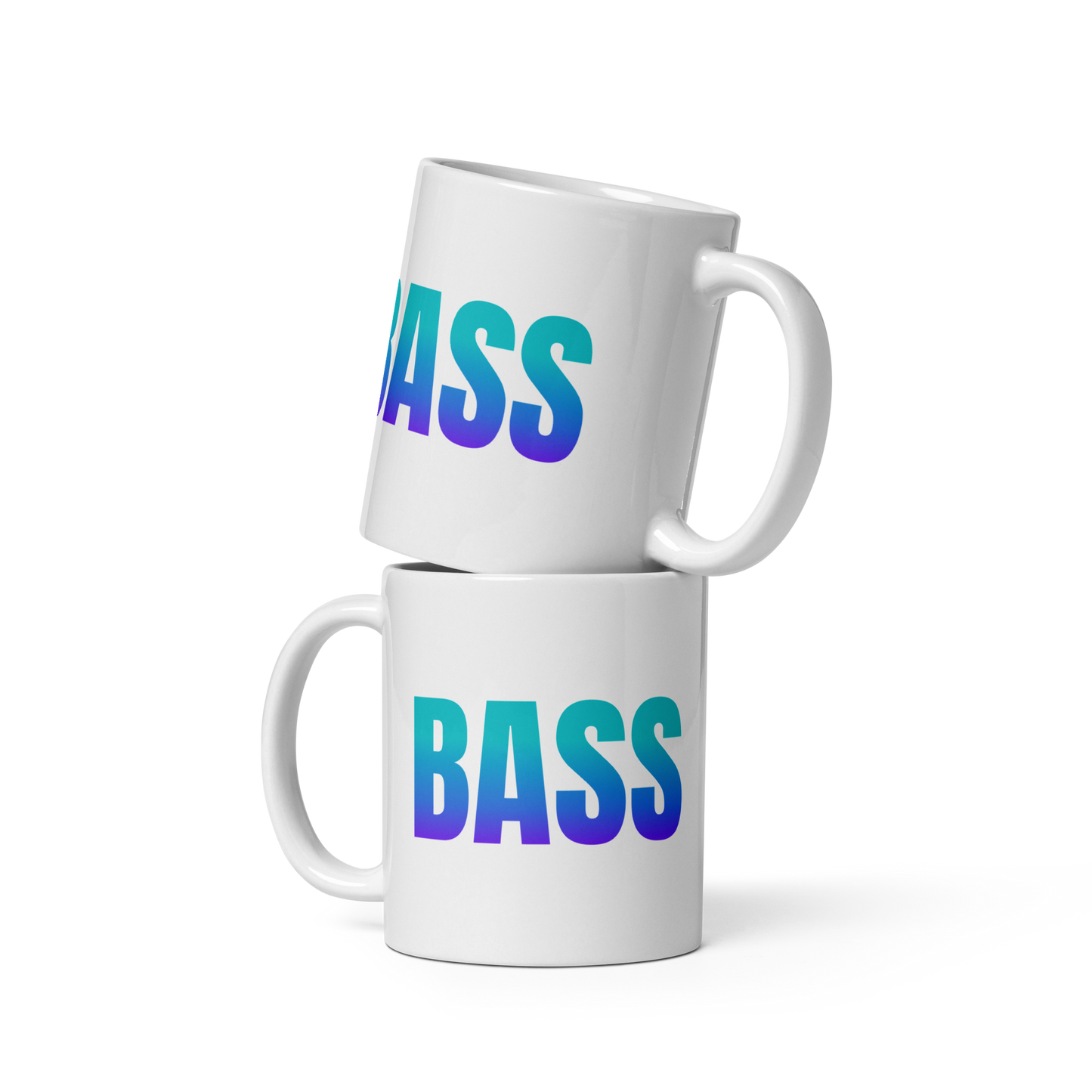 Bass White Glossy Mug