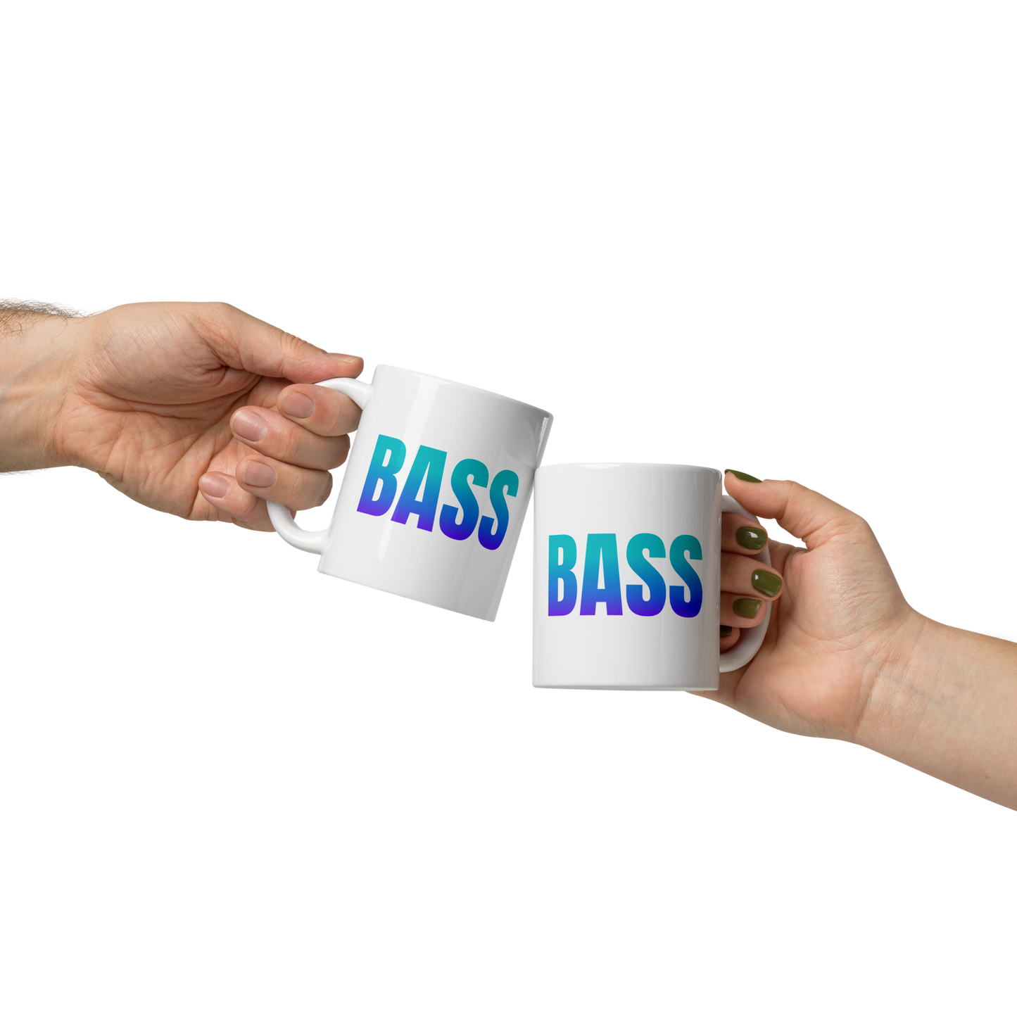 Bass White Glossy Mug