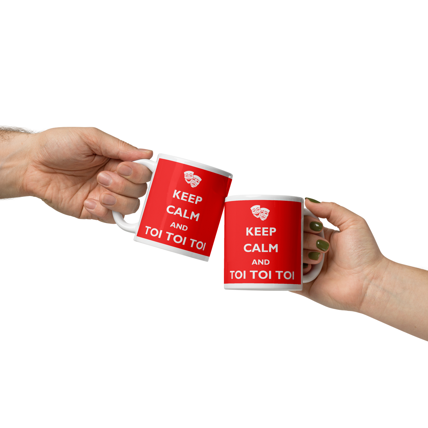Keep Calm and Toi Toi Toi White Glossy Mug
