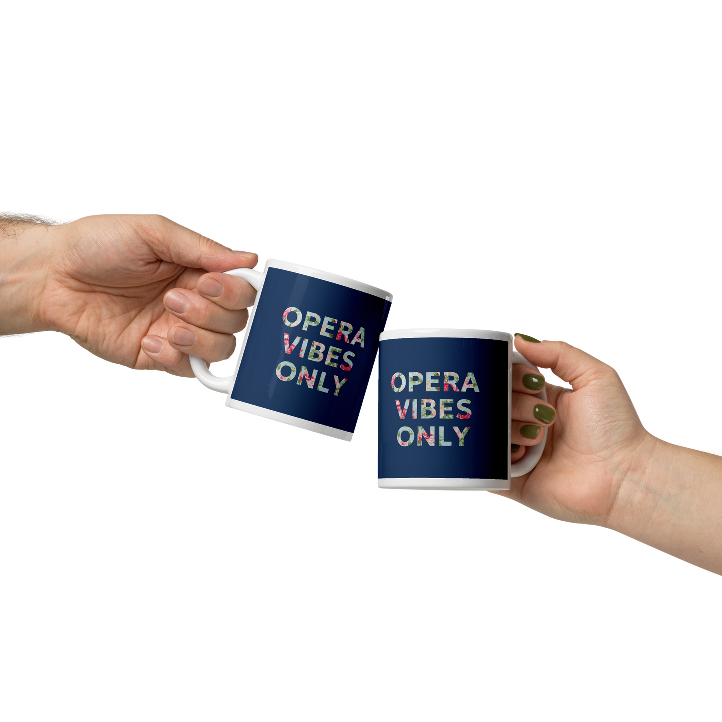 Opera Vibes Only White Glossy Mug copy