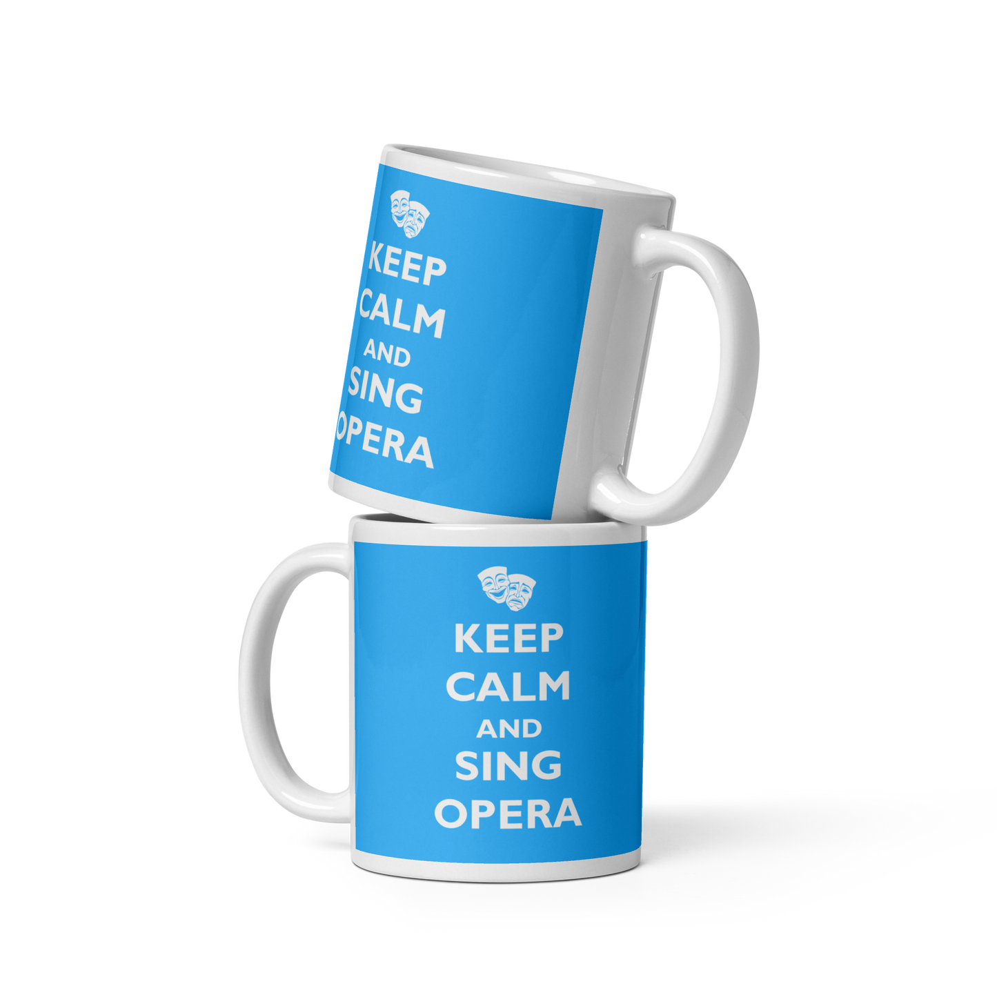 Keep Calm and Sing Opera White Glossy Mug