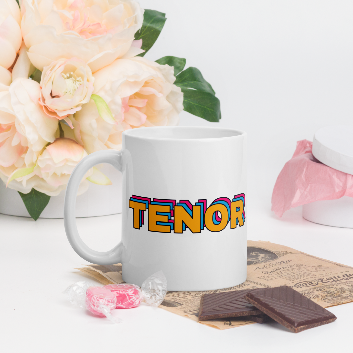 Tenor White Glossy Mug