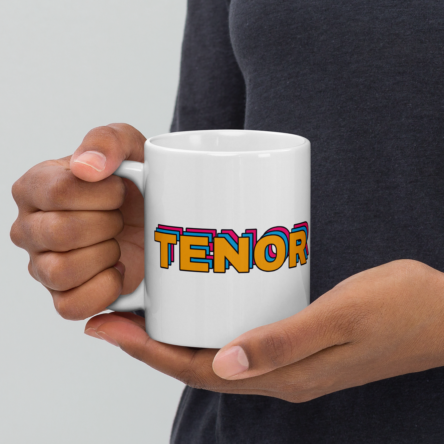 Tenor White Glossy Mug