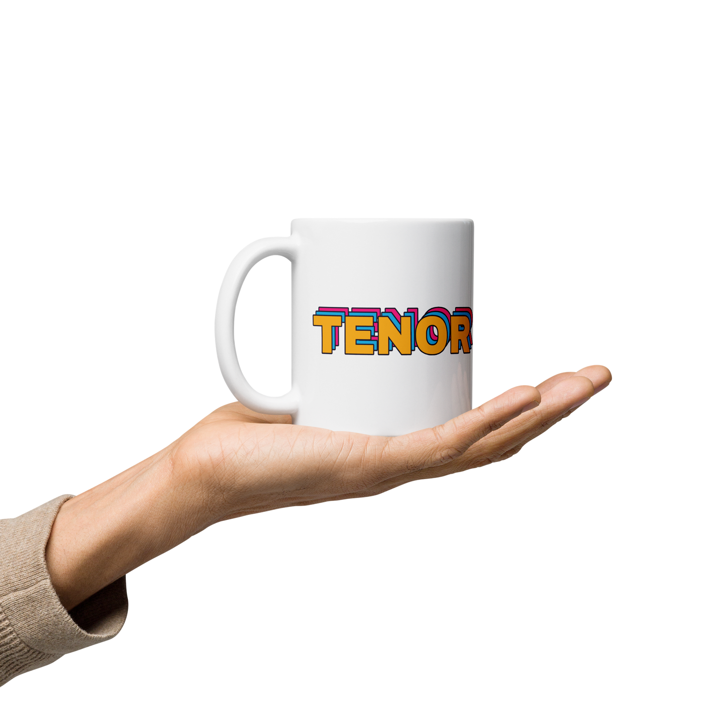Tenor White Glossy Mug