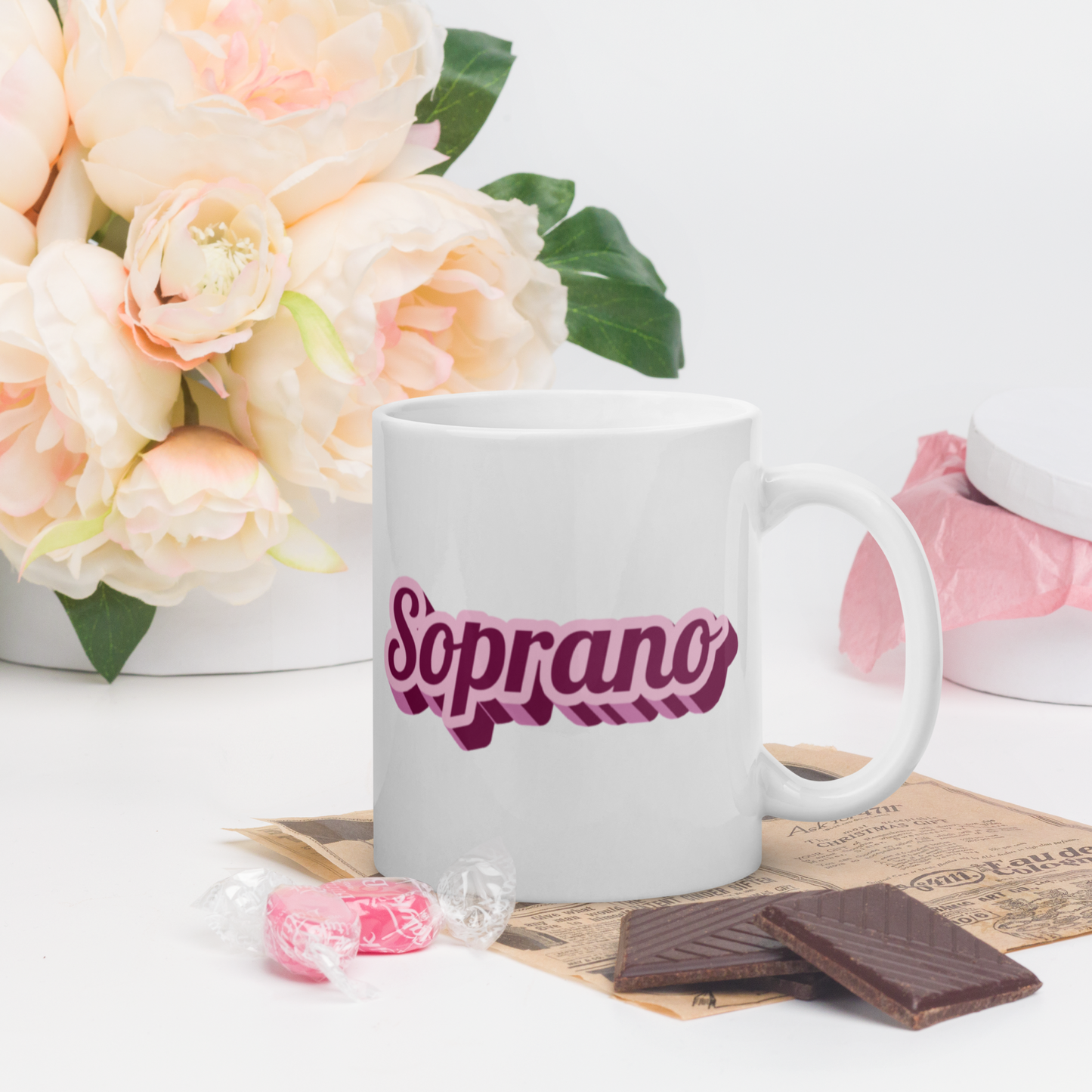 Soprano White Glossy Mug