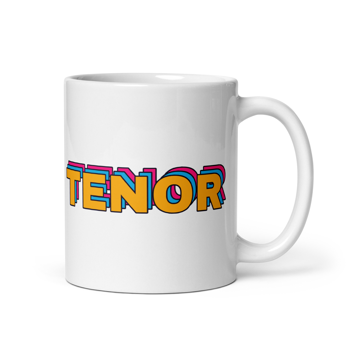 Tenor White Glossy Mug