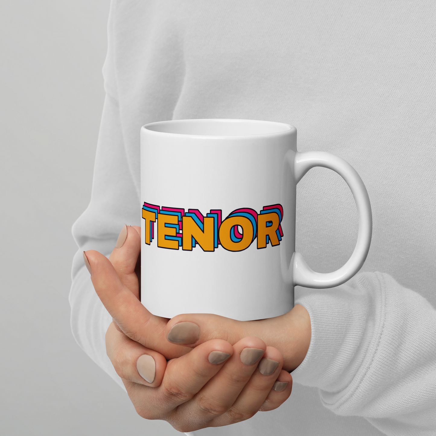 Tenor White Glossy Mug