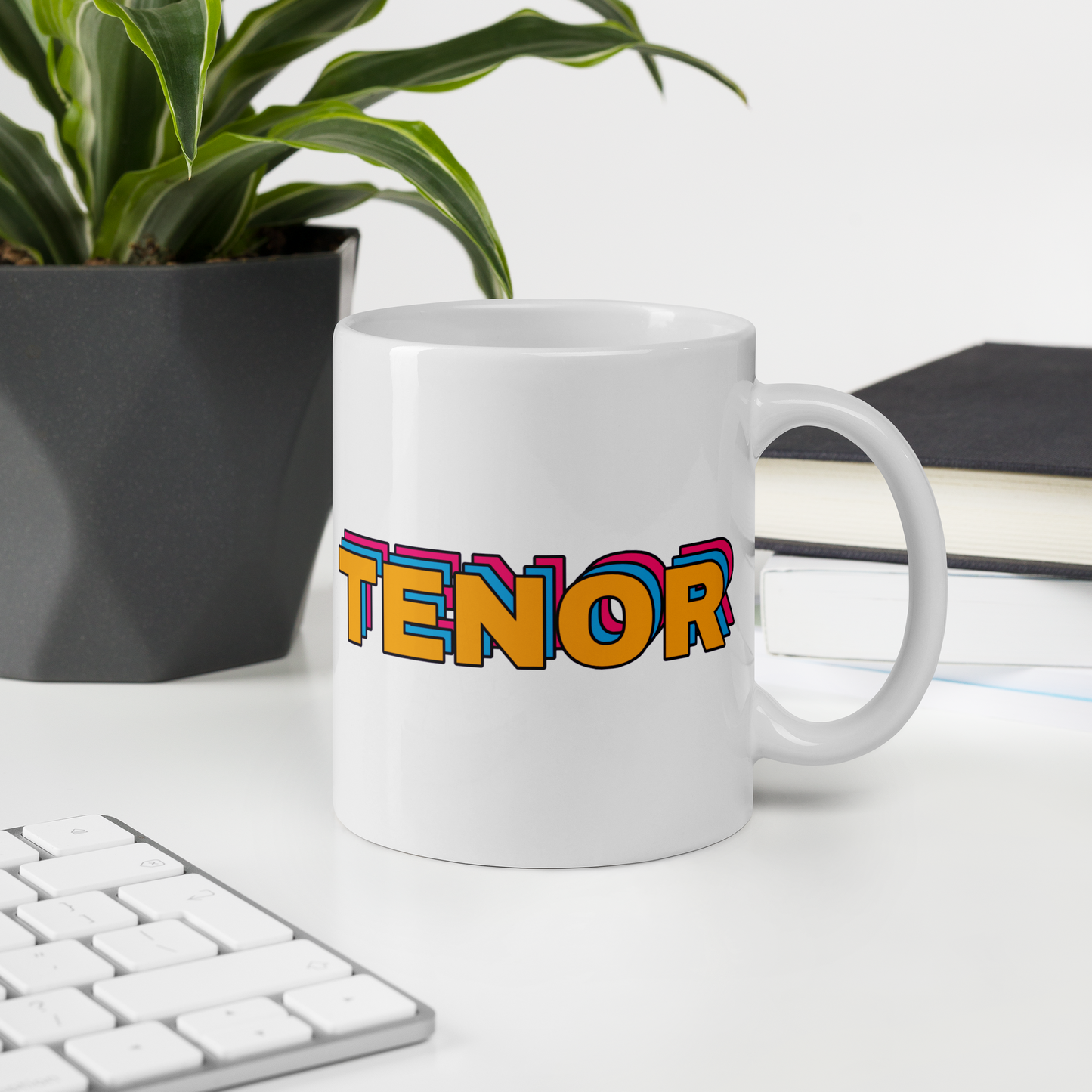 Tenor White Glossy Mug