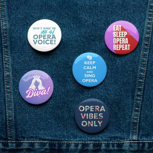 Set 5 Opera PIn Buttons
