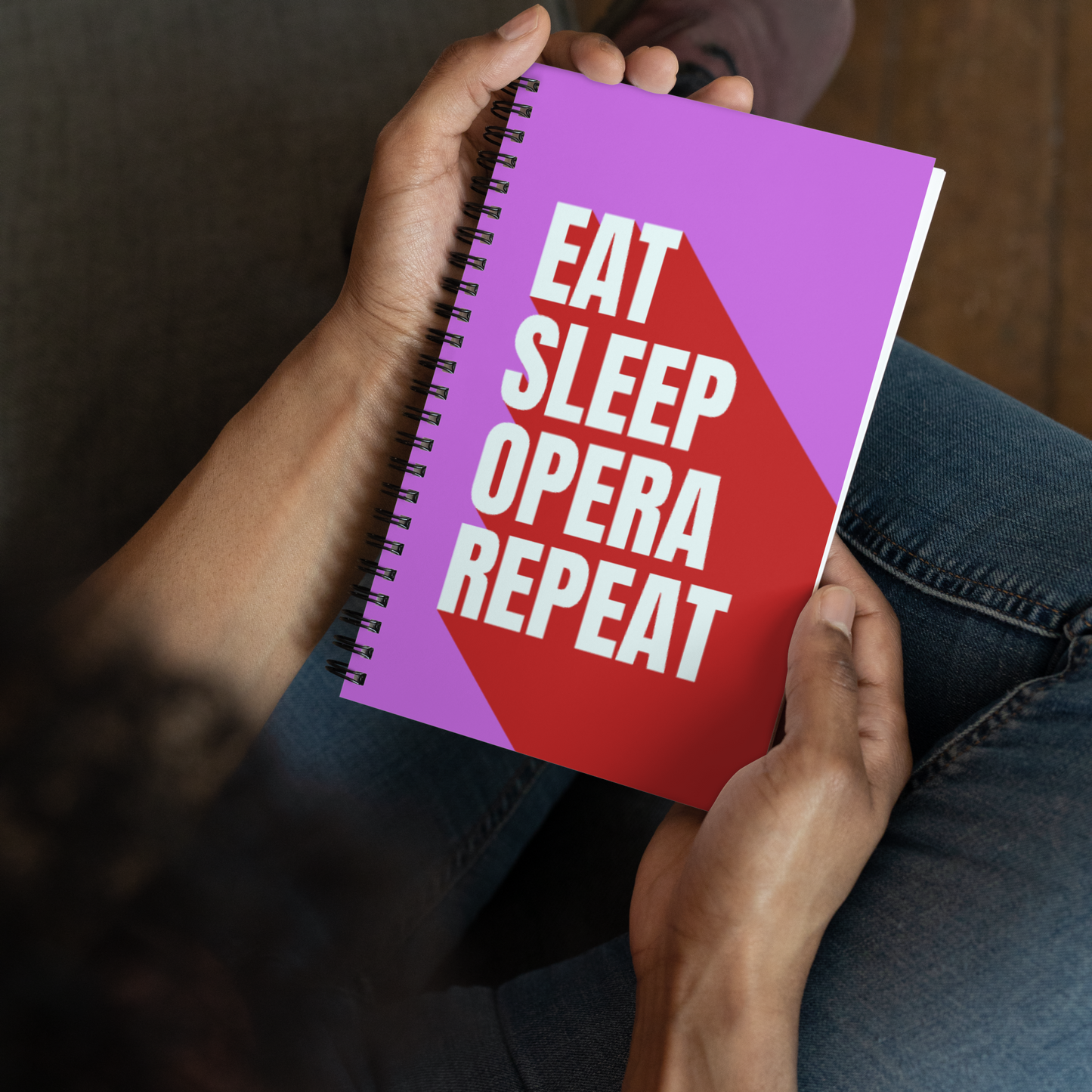 Eat Sleep Opera Repeat Spiral Notebook