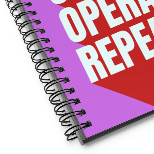 Eat Sleep Opera Repeat Spiral Notebook