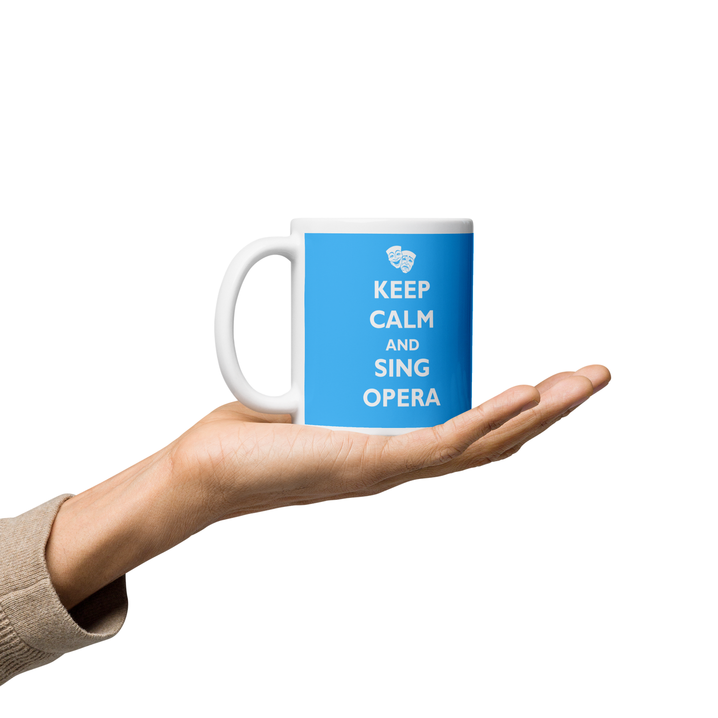 Keep Calm and Sing Opera White Glossy Mug