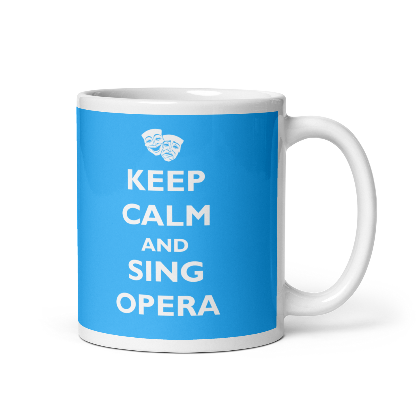 Keep Calm and Sing Opera White Glossy Mug