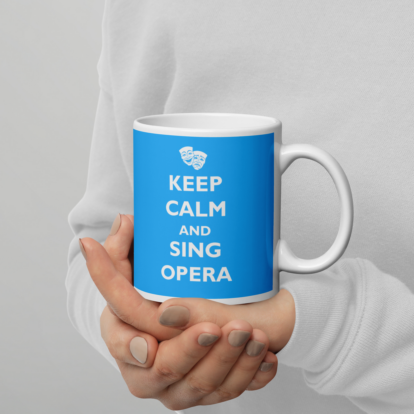 Keep Calm and Sing Opera White Glossy Mug