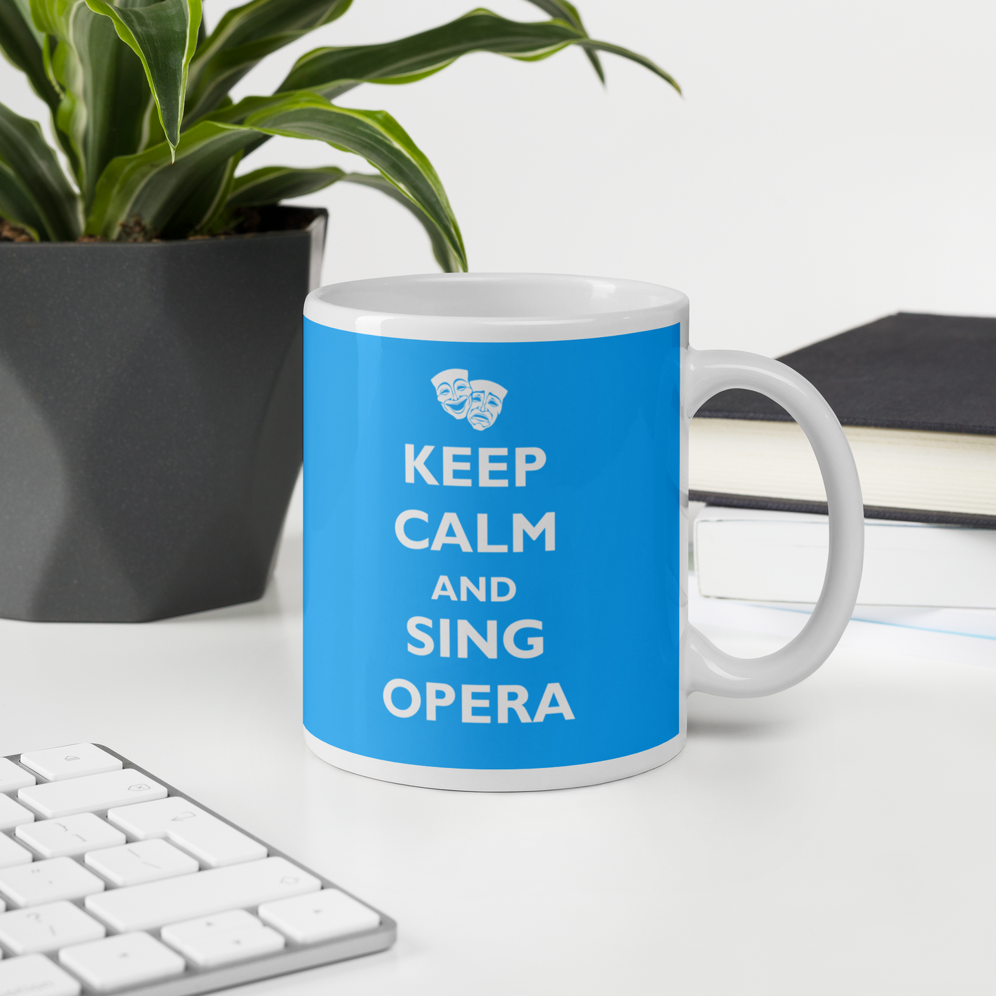 Keep Calm and Sing Opera White Glossy Mug